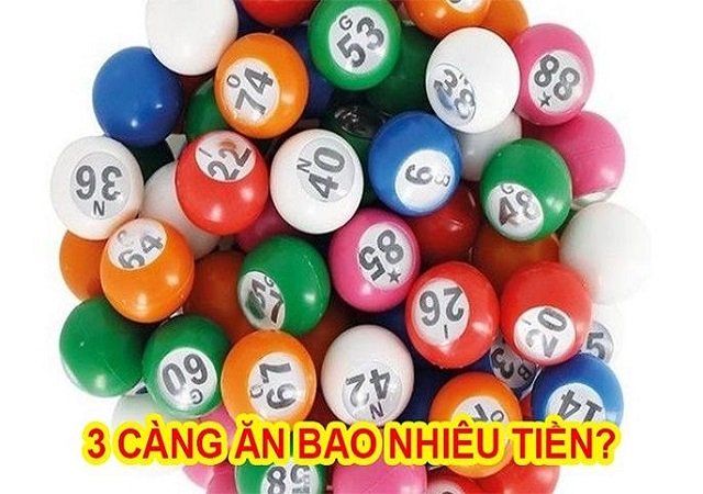 1 điểm lô 3 càng bao nhiêu tiền